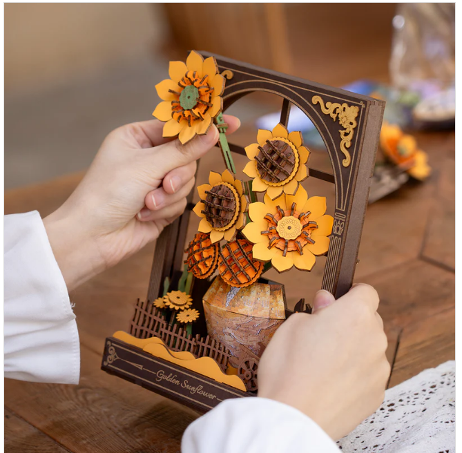Rowood Golden Sunflower - Puzzle 3D, 266pcs (TH002)