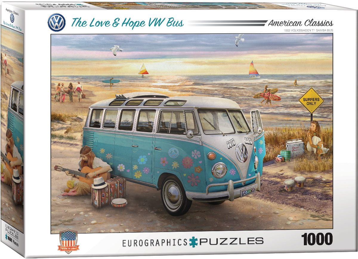 Eurographics The Love & Hope VW Bus Jigsaw Puzzle