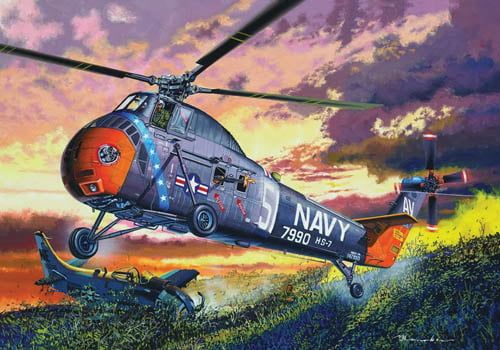 Trumpeter 1/48 Scale H-34 US Navy Rescue Model Kit