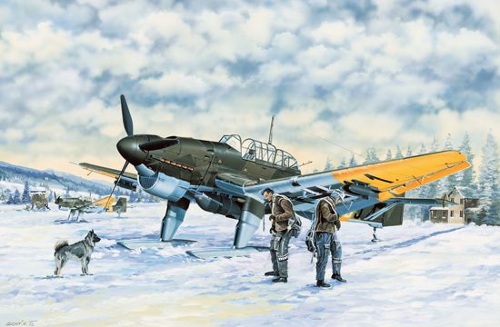 Trumpeter 1/32 Scale Ju 87B-2/U4 Stuka with Skis Model Kit
