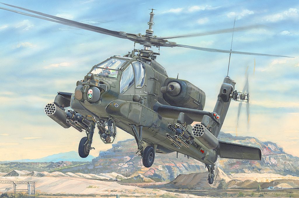 Trumpeter 1/35 Scale US AH-64A Apache Early Model Kit
