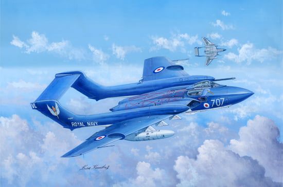 Trumpeter 1/48 Scale de Havilland DH.110 Sea Vixen Faw.2 Model Kit