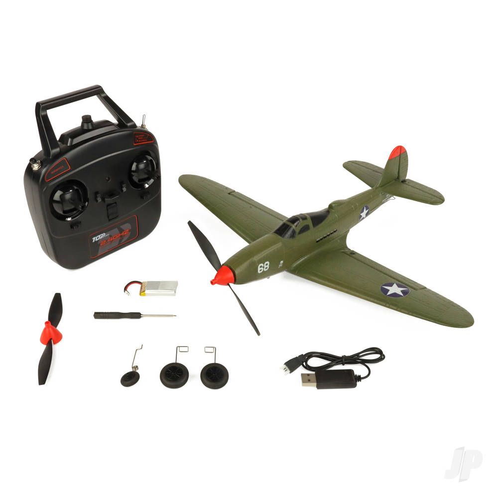 Top RC P39 Ready to Fly 450 (Mode 2) Radio Controlled Aircraft Hobbies