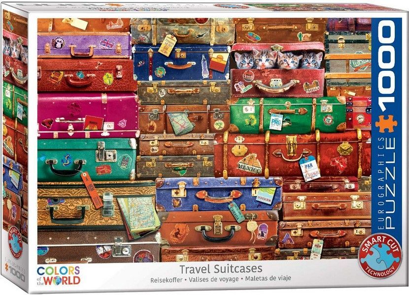 Eurographics Travel Suitcases 1000 Piece Jigsaw