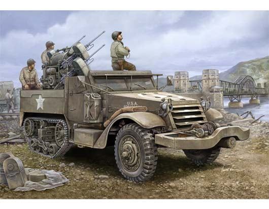 Trumpeter 1/16 Scale M16 U.S. Half Track Multiple Gun Motor Carriage Model Kit