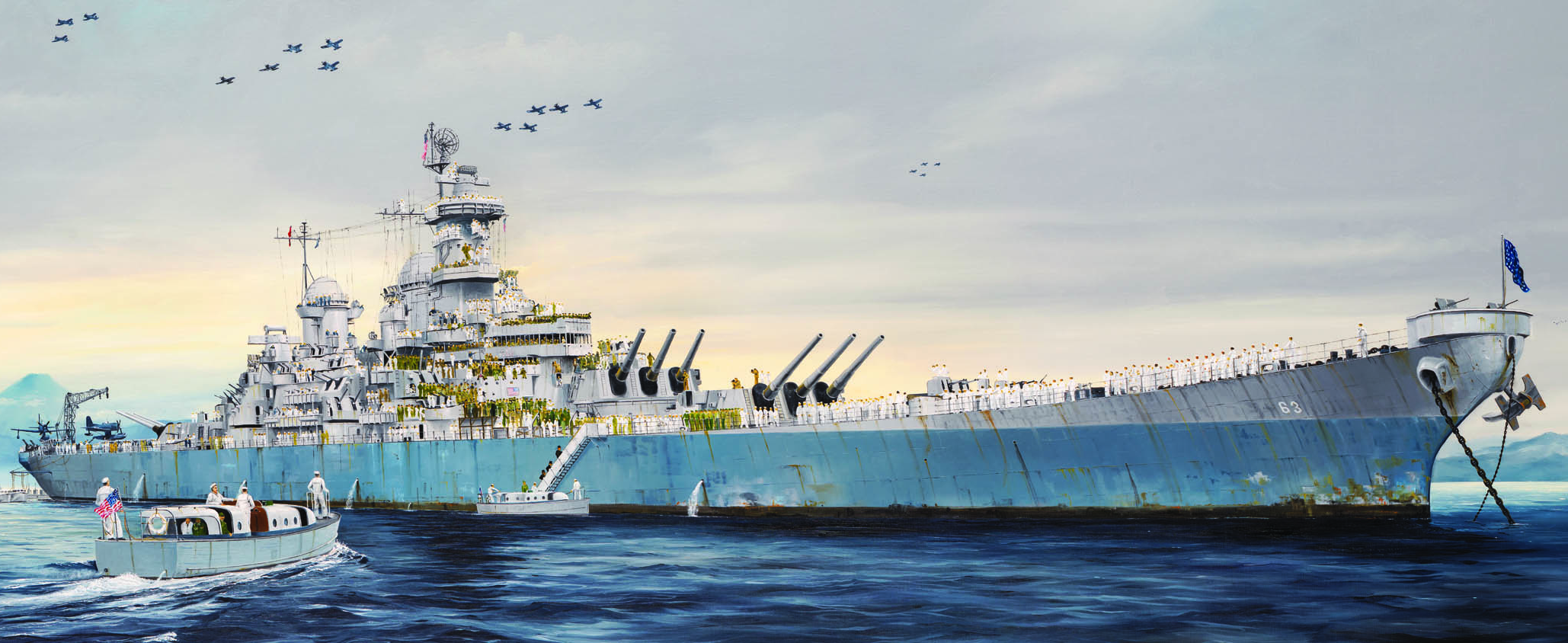 Trumpeter USS Missouri 1200 Scale Plastic Model Kit 03705 Hobbies