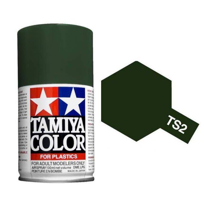 Tamiya Colour Spray Paint (100ml) - Dark Green