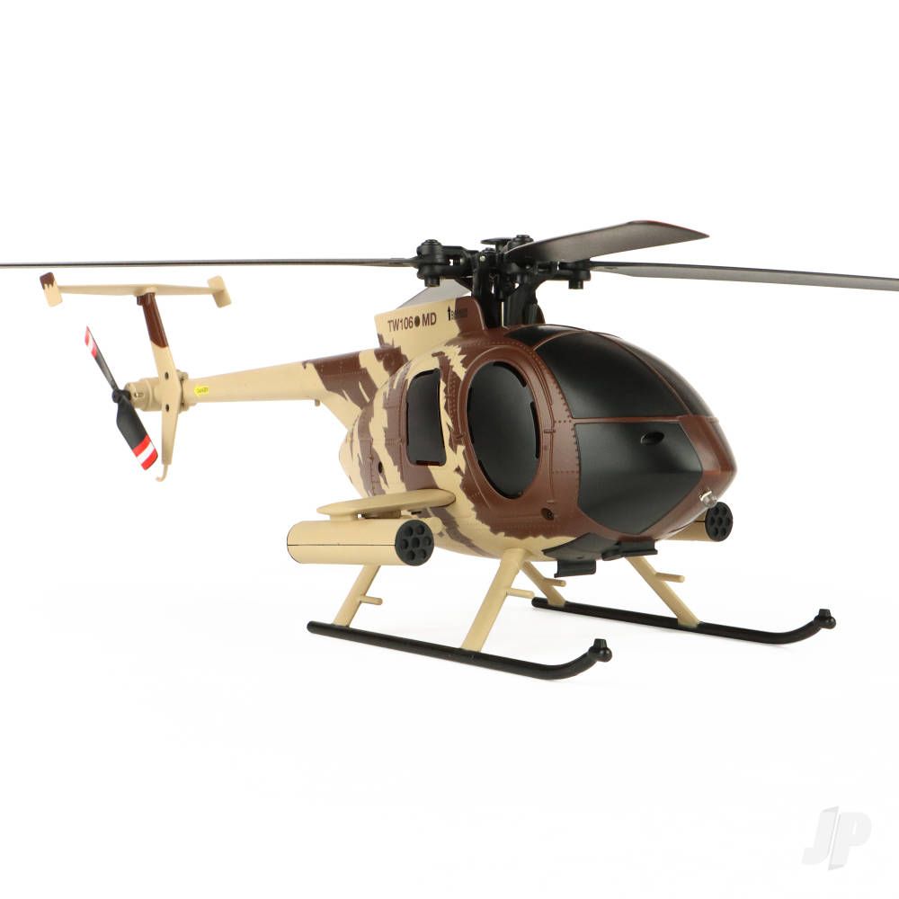Twister 1/48 Scale MD 500 Helicopter (Military) Flybarless Radio Controlled Aircraft