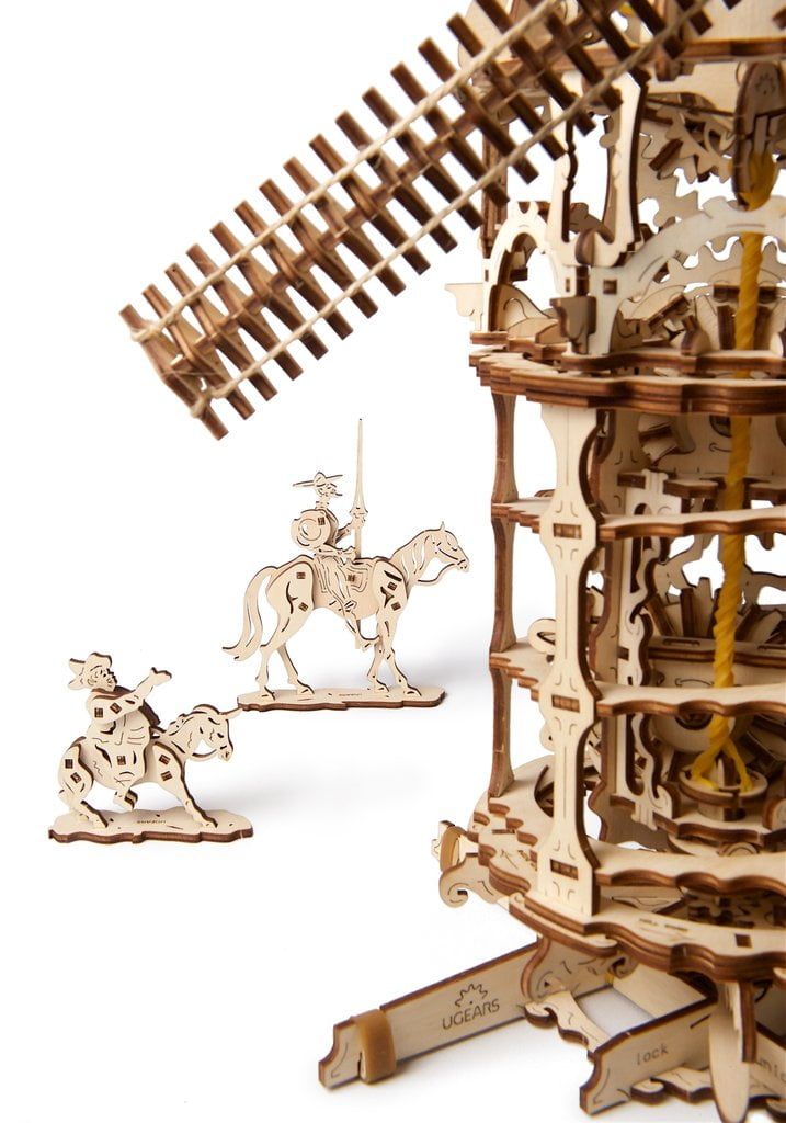 UGears UGears Tower Windmill Wood Kit 70055 UGears Collection Hobbies