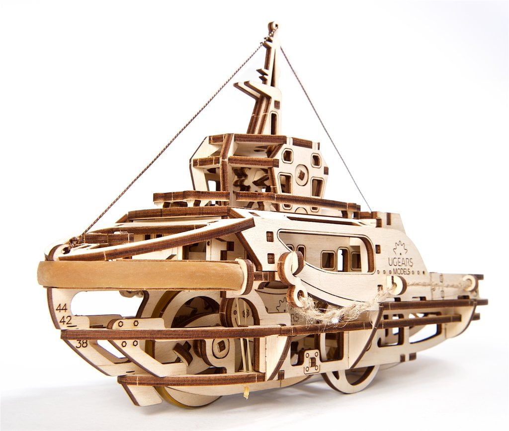 UGears Model Tugboat Wooden Kit