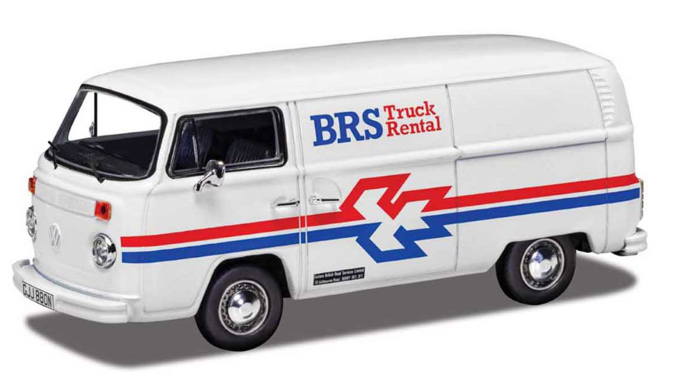 Corgi 1/43 Scale Volkswagen Type 2 (T2) Transporter Delivery Van, BRS Truck Rental Die Cast Model