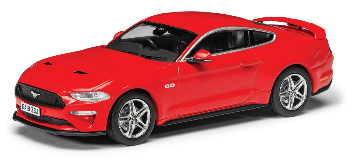 Corgi 1/43 Scale Ford Mustang Mk6 GT Fastback, Race Red Die Cast Model