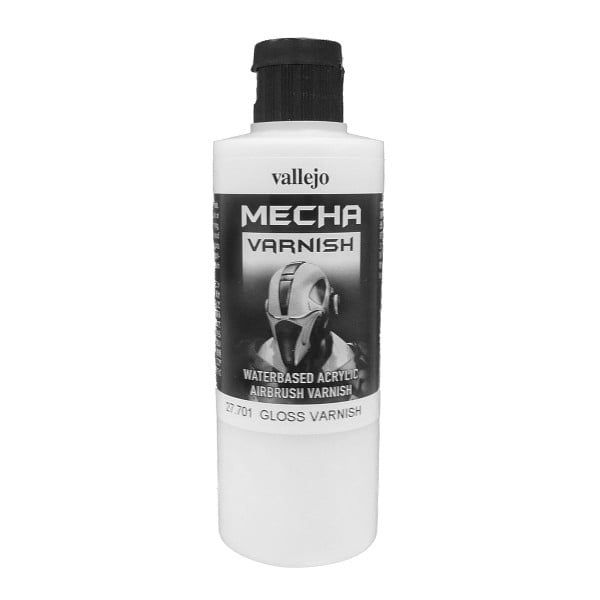 Vallejo Mecha Acrylic Gloss Varnish 200ml for Brush or Airbrush