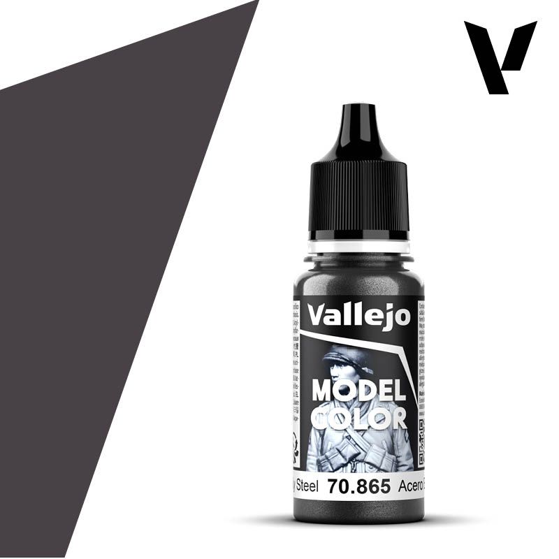 Vallejo Model Color 17ml  Metallic Oily Steel