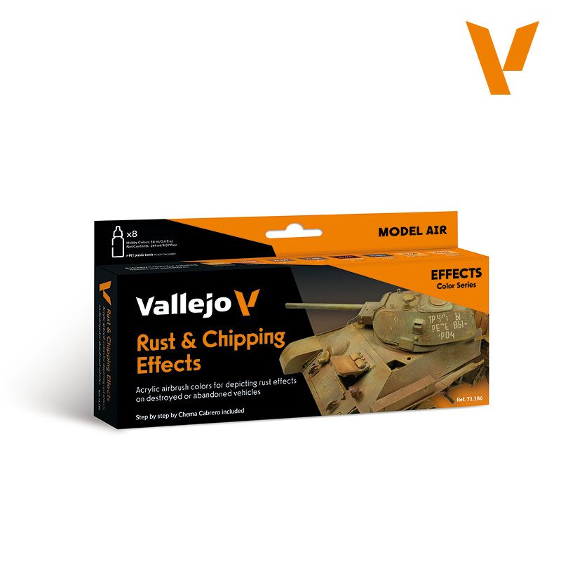 Vallejo Model Air Rust & Chipping Effects Paint Set