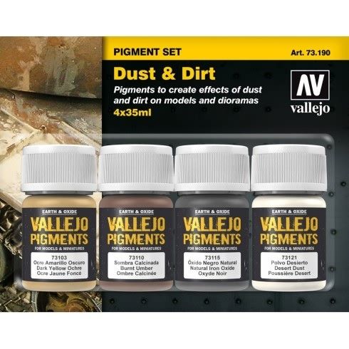 Vallejo Pigments Set - Dust & Dirt