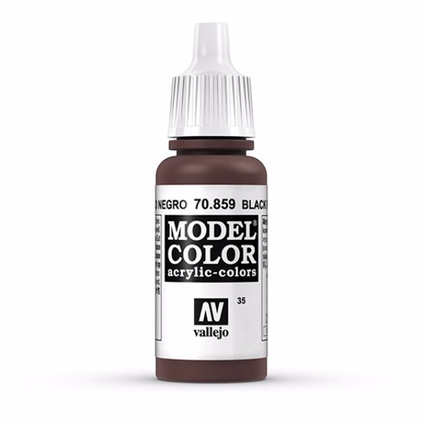 Vallejo Model Color 17ml  Black Red Cadmium Brown