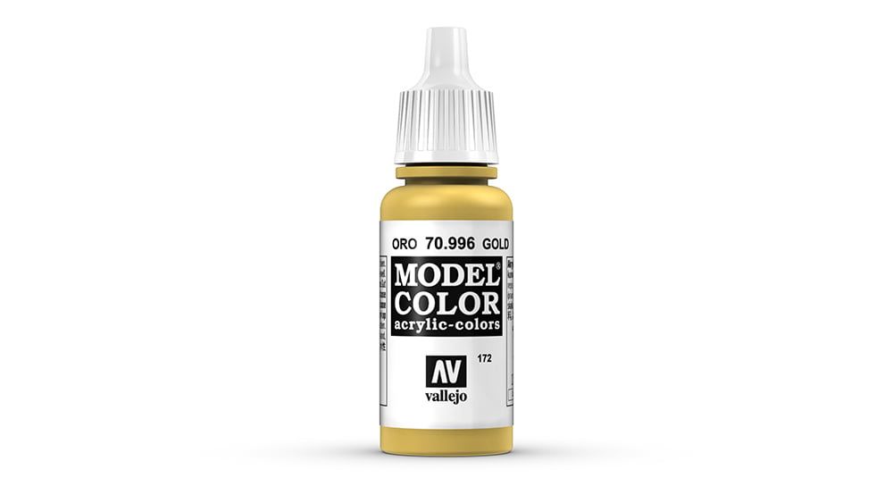 Vallejo Model Color 70.878 Old Gold Acrylic Paint - 17ml Bottle - View #3