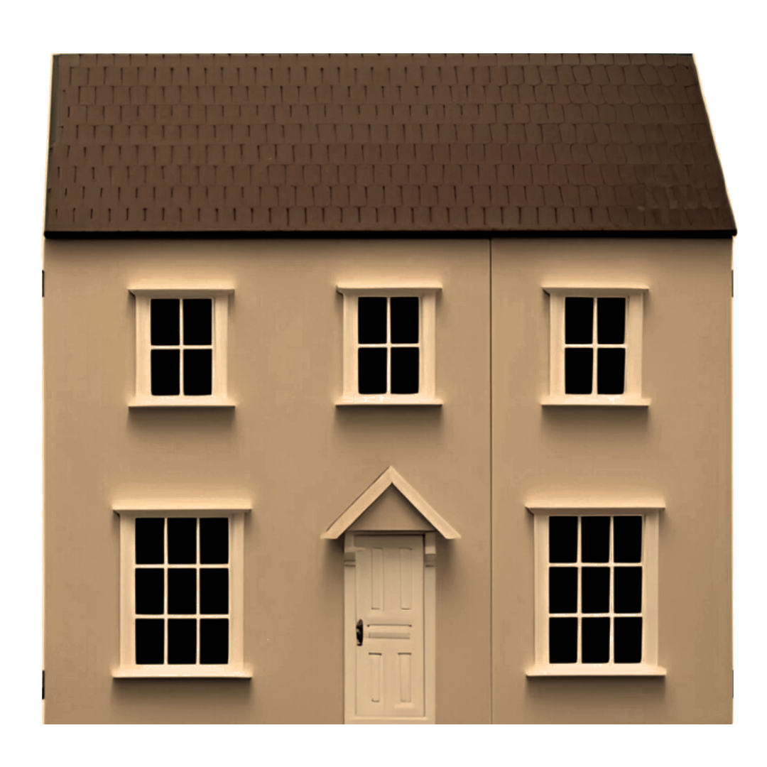 Unpainted Vellow Cottage 12th Scale Ready to Assemble Dolls House Kit