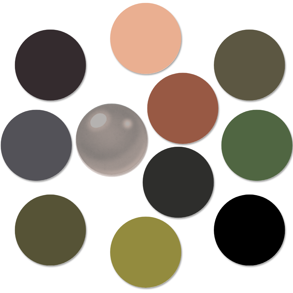 Starter Paint Pack for Tamiya 1/35 Scale German Heavy Tank Destroyer Elefant Model Kit (11 x 17ml Bottles)