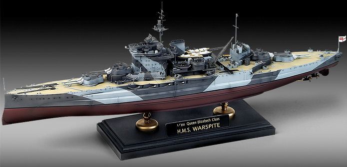 Academy 1/350 Scale HMS Warspite 1943 Model Kit