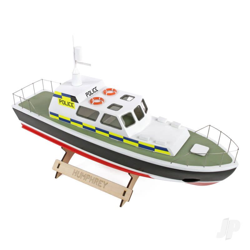 Police Launch Wooden Boat Kit 400mm