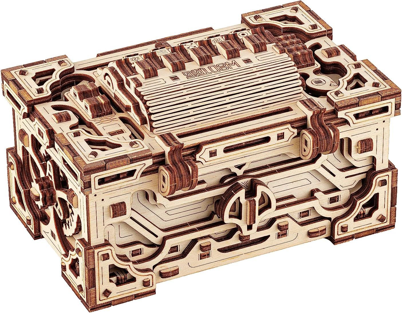 Wood Trick Enigma Chest Wooden Model Kit Hobbies