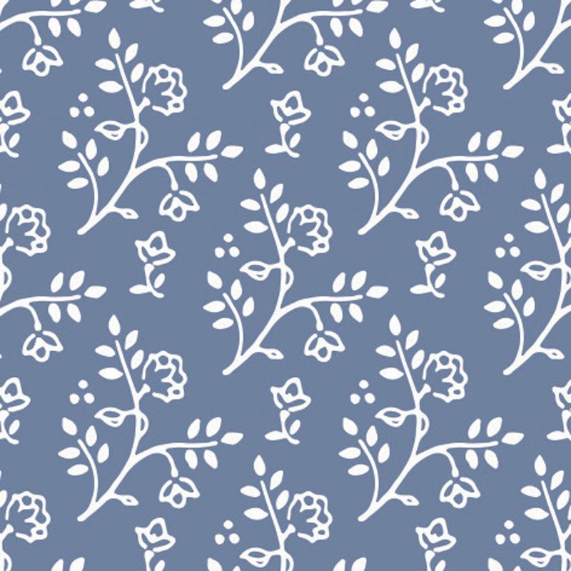 Julia White on Blue Wallpaper for 12th Scale Dolls House