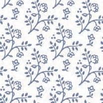 Julia Blue on White Wallpaper for 12th Scale Dolls House
