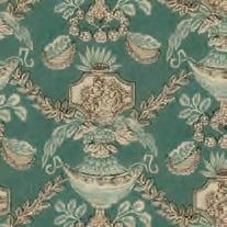 Compiegne Turquoise 1 12 Scale Quality Wallpaper for Dolls House