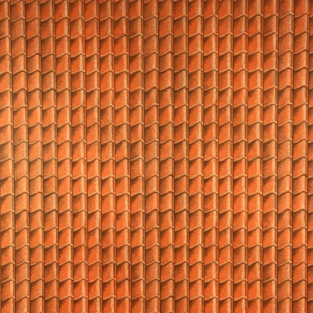Red Pantile Roof Paper for 12th Scale Dolls House