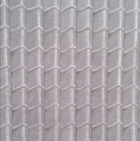 Grey Pantile Roof Paper for 12th Scale Dolls House