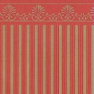 Majestic Gold and Red Wallpaper for 12th Scale Dolls House