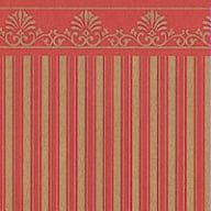Majestic Gold and Red Wallpaper for 12th Scale Dolls House
