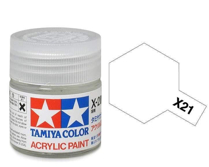 Tamiya Acrylic Gloss Paint (10ml) - Flat Base