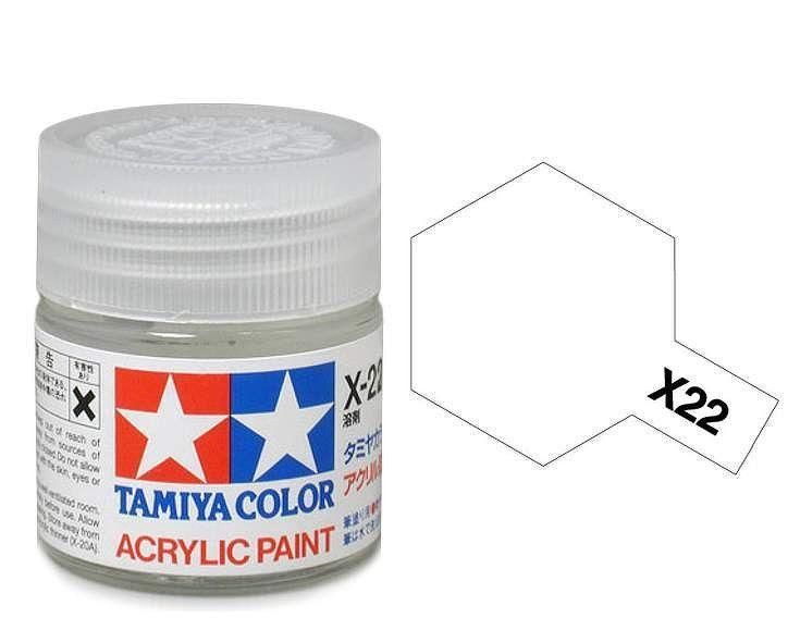 Tamiya Acrylic Gloss Paint (10ml) - Clear
