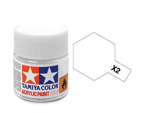 Tamiya Acrylic Gloss Paint (10ml) - White