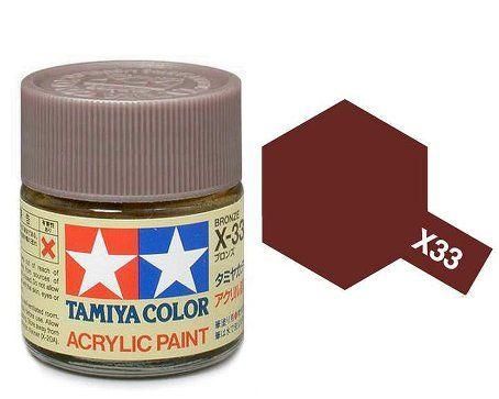 Tamiya Acrylic Gloss Paint (10ml) - Bronze