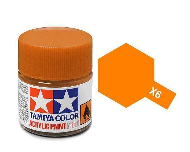 Tamiya Acrylic Gloss Paint (10ml) - Orange