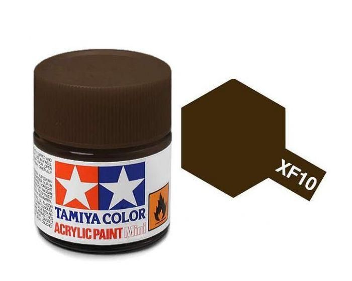 Tamiya Acrylic Flat Paint (10ml) - Flat Brown