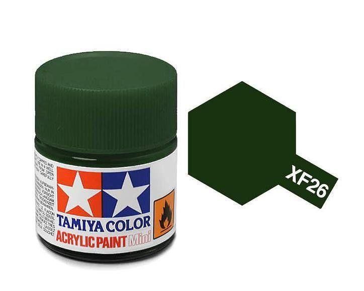 Tamiya Acrylic Flat Paint (10ml) - Deep Green