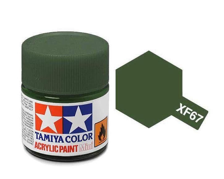 Tamiya Acrylic Flat Paint (10ml) - Nato Green