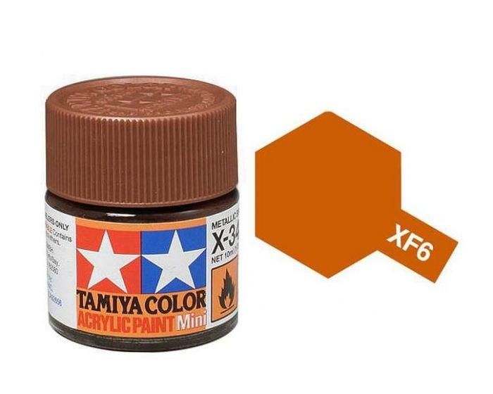Tamiya Acrylic Flat Paint (10ml) - Copper