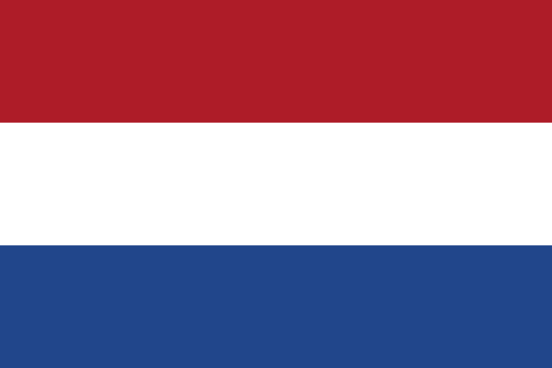 Netherlands Cotton National and Ensign Tricolour Flag