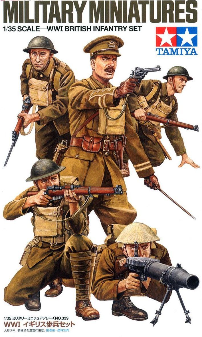 Tamiya Military Miniatures 1:35 Scale WWI British Infantry Set