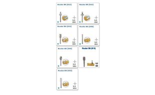 Dremel High Speed Router Bits - for 3.2mm Collet range