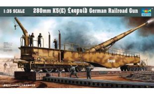 Trumpeter 1/35 Scale 280mm K5 (E) Leopold German Railroad Gun Model Kit