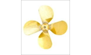 Raboesch Brass 75mm M5 Threaded 4 Blade Propeller