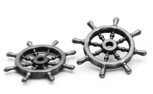 OcCre 15mm Helm / Ships Wheel (Pack of 2)