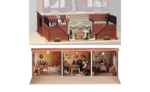 Unpainted Burghley Basement Ready to Assemble 12th Scale Dolls House Kit